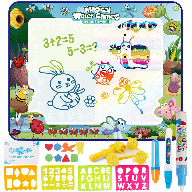 Amazon Cross-Border Children's Water Painting Canvas, Extra-Large Painting Mat, Magical Water Doodle Mat, Writing Toy, Children's Drawing Board