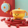 Children's Tableware Detachable Water-Filled Insulated Bowl with Suction Cup, 316 Stainless Steel Baby Food Bowl with Suction Cup for Feeding