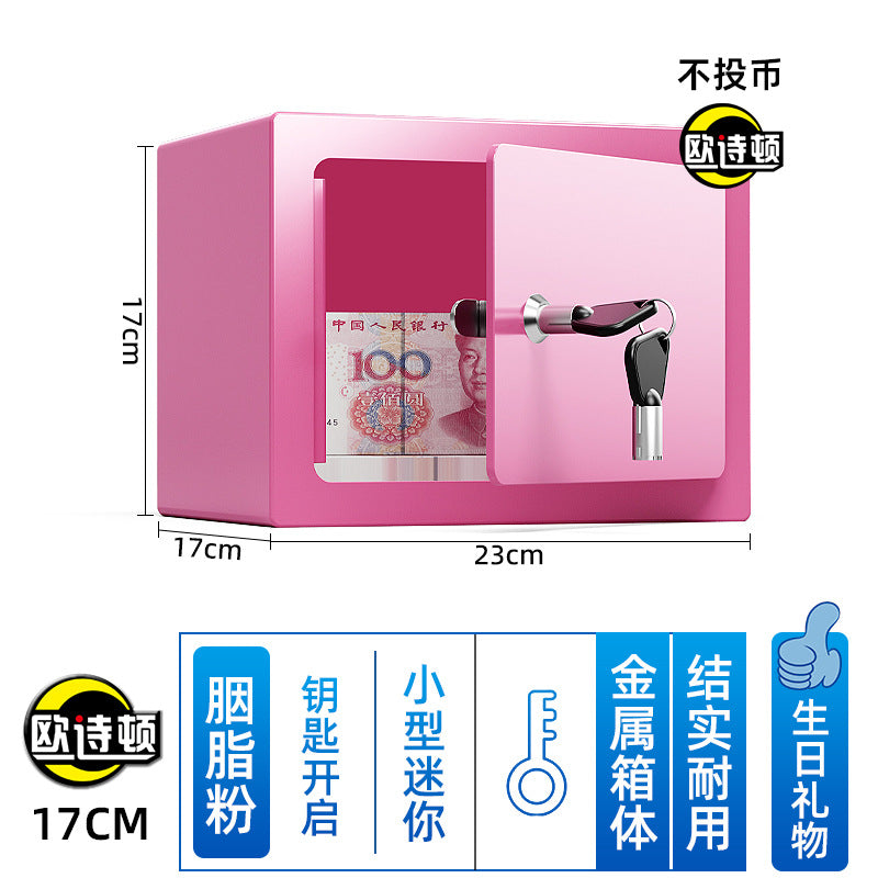 Metal Piggy Bank Safe Home Safe Mini Small Kidsren's Password Anti-theft Piggy Bank Birthday Gift