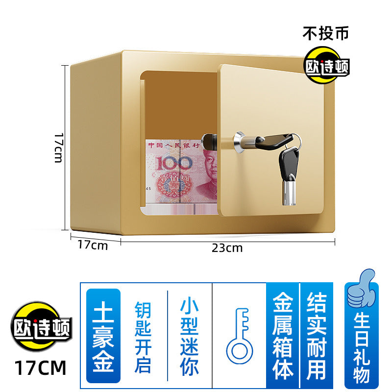 Metal Piggy Bank Safe Home Safe Mini Small Kidsren's Password Anti-theft Piggy Bank Birthday Gift