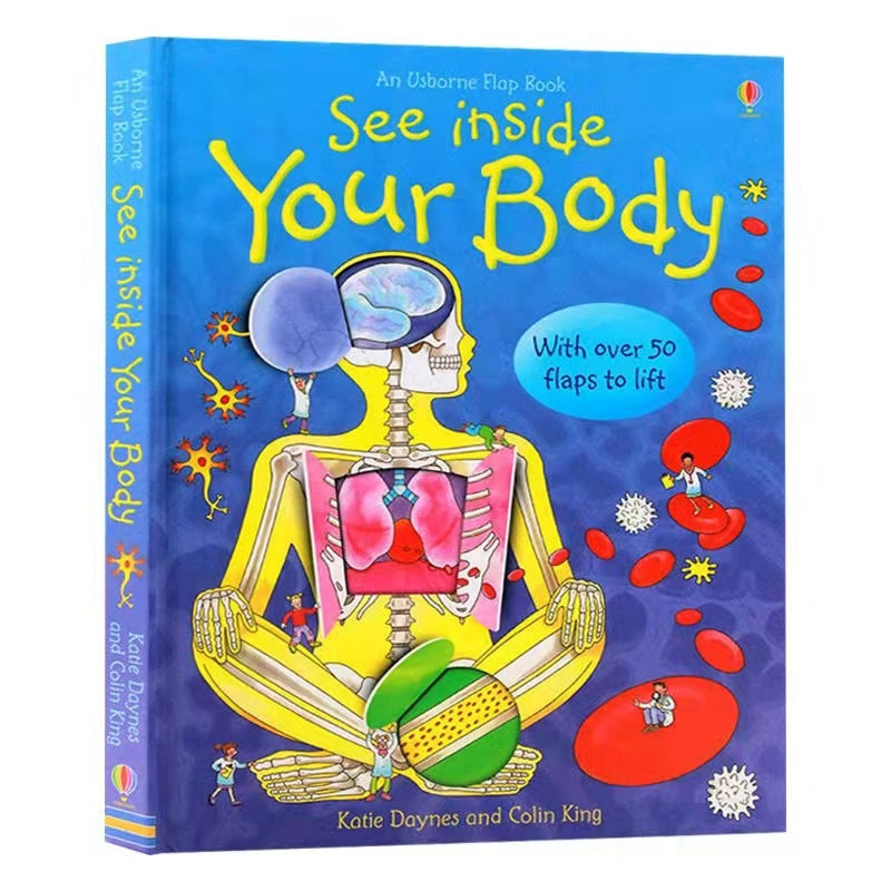 Lift-The-Flap Large Format English Kidsren's Enlightenment Popular Science Puzzle Flip Book Cognitive Learning Picture Book