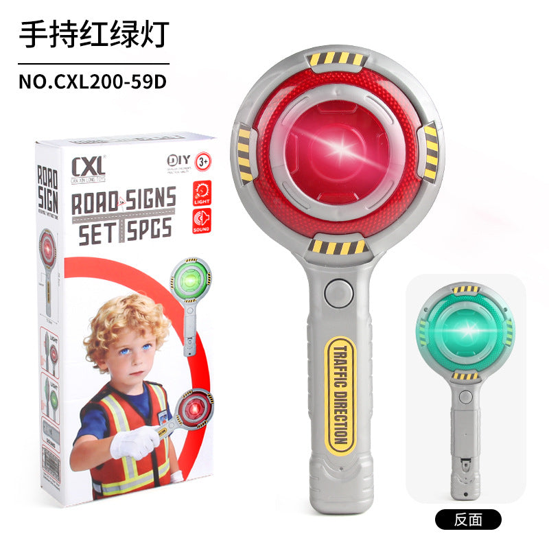 Children's Traffic Safety A variety of simulation traffic signal signs suit model scene science and education toys