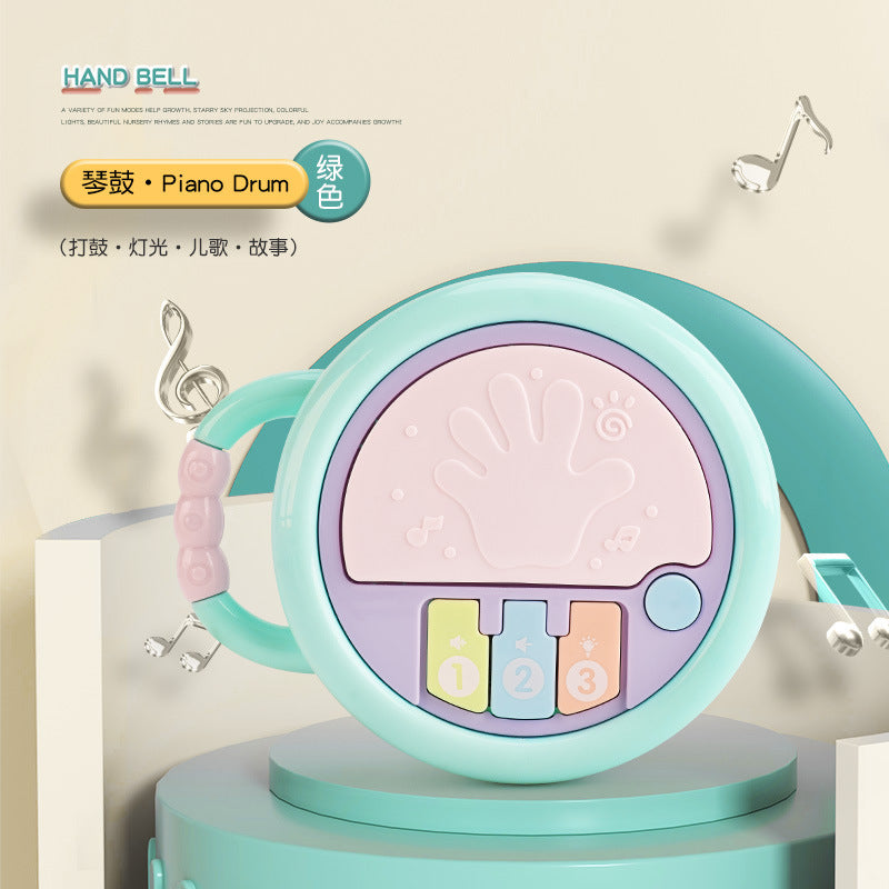 Fun Infant Toys Educational Early Education Baby Soothing Artifact Music Story Grasping Training Hand Drum Rattle