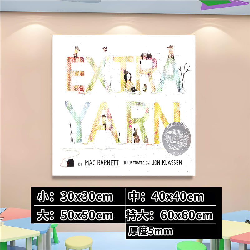 English Classroom Picture Book Library Decoration Kindergarten Corridor Staircase Wall Decoration Hanging Paintings Reading Area Cultural Wall Stickers