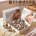 Soothing Toy Newborn Baby Hand Rattle Gift Box, Gift for Baby One Year Old and One Month Old, High-End Practical Gift for Baby Meeting