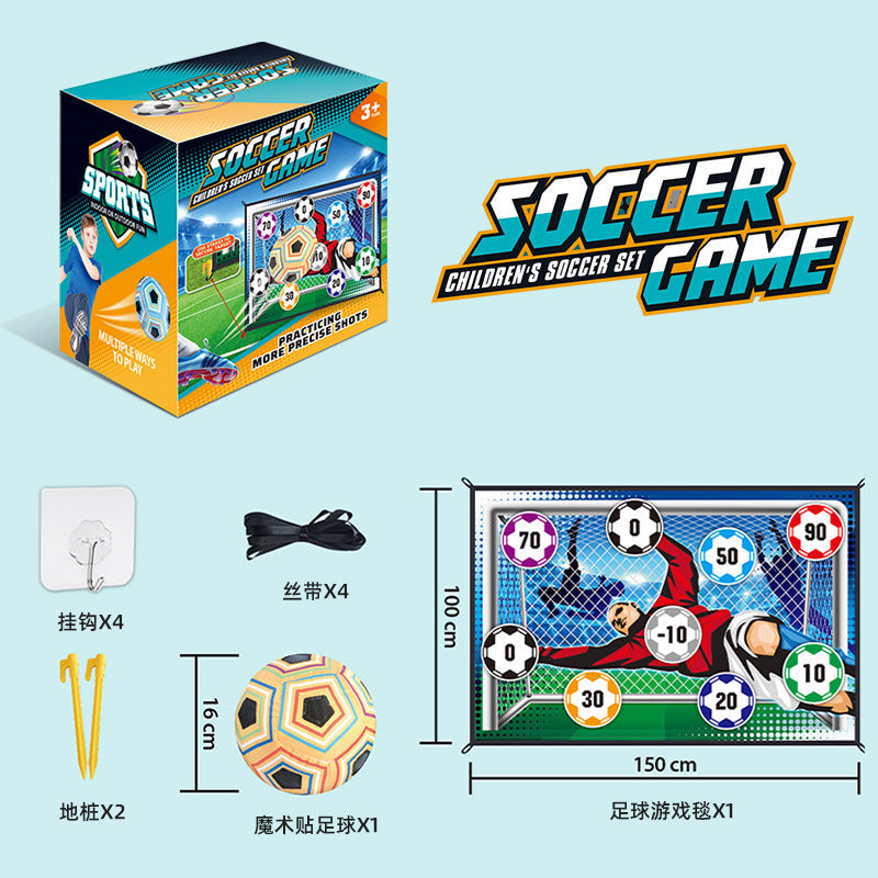 Cross-Border Popular Children's Football Outdoor Toys Sports Competition Interactive Digital Enlightenment Games Fabric Silent Indoor