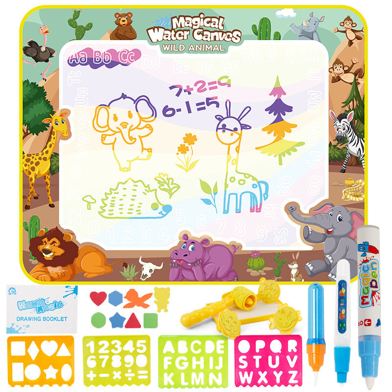 Amazon Cross-Border Children's Water Painting Canvas, Extra-Large Painting Mat, Magical Water Doodle Mat, Writing Toy, Children's Drawing Board