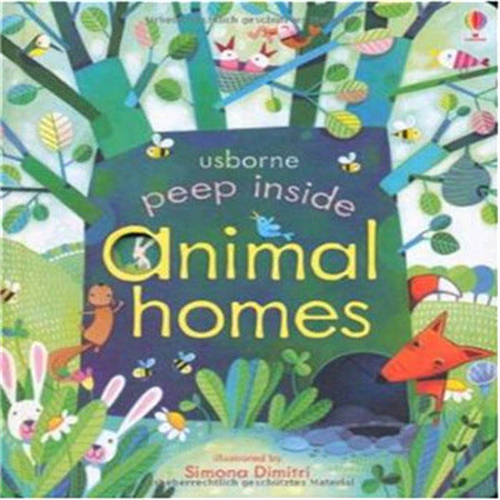English picture book Usborne Peep inside English children's picture book children's 3D three-dimensional hole flip play