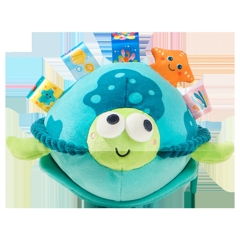 Jollybaby Newborn Baby Puzzle Soothing Plush Baby Toy Music Jumping Ball Baby Hand Grab Ball