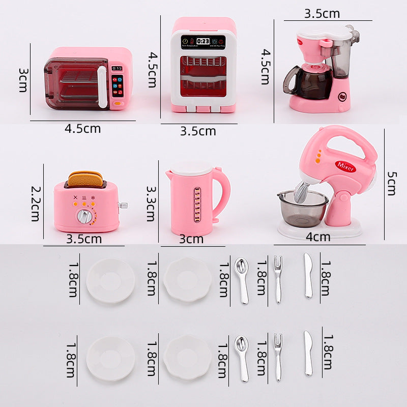 Children's play toys diy assembled manual mini simulation home appliance model doll house accessories factory customization