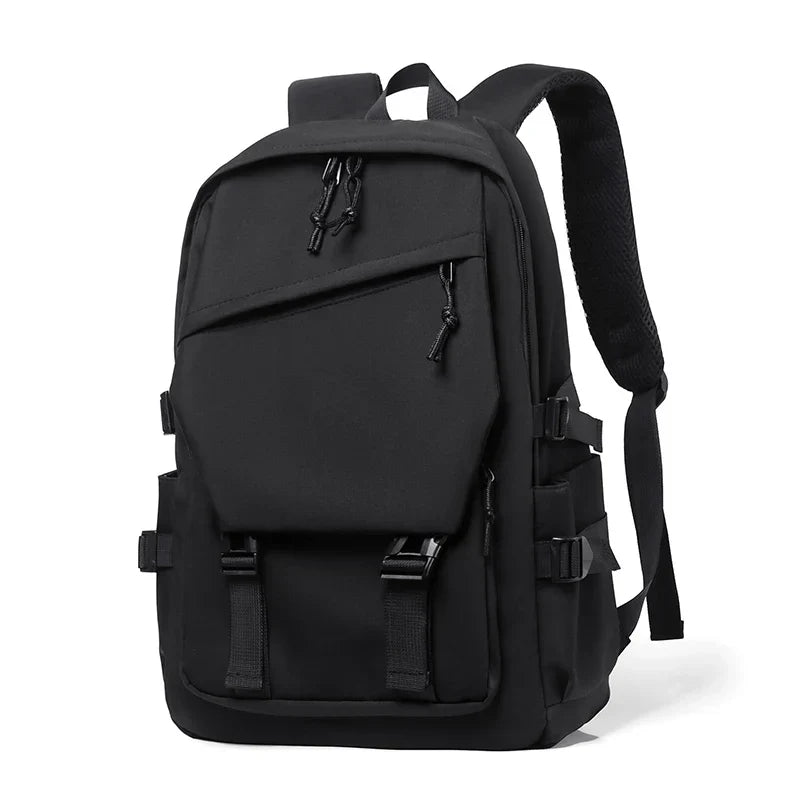 Simple solid color backpack, travel backpack, plenty of storage space, very suitable for commuting, school, work and going