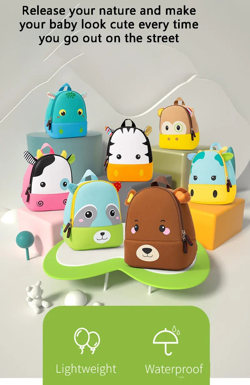 Fashion Children School Bags 3D Biomimetic Animal Kids Backpack Kindergarten Boys and Girls School Bags Mini Backpack Book
