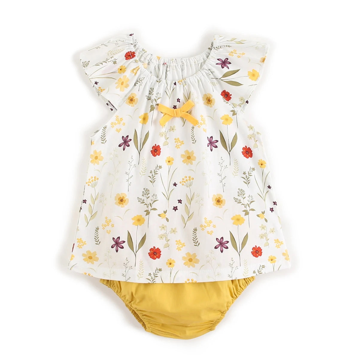 Summer Flower Infants Outfits Sets Casual Newborn Tops + Bottoms 2pcs Cotton