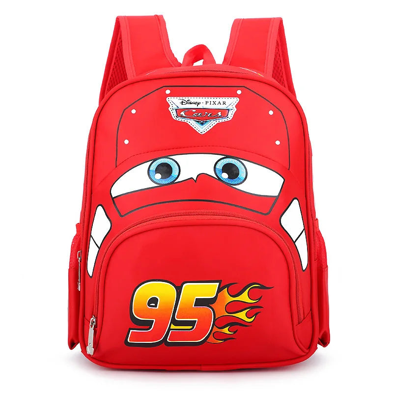 Cartoon Disney Cars 95 Series Kindergarten Safety Schoolbag 3D Car Shape Large Capacity Backpack Boys And Girls Surprise