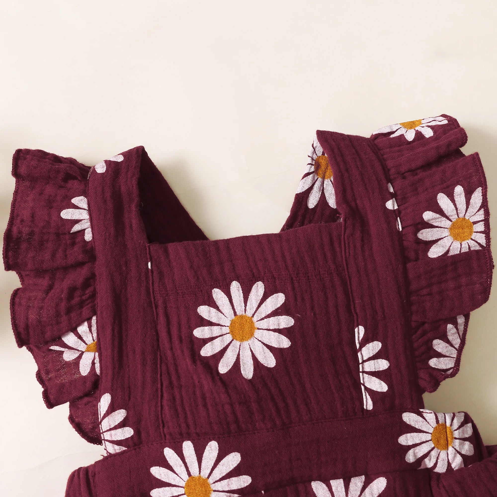 Summer Newborn Infant 0-18Month Baby Girls Romper Sunflower Print Sleeveless Cute Kids Onepiece Jumpsuit