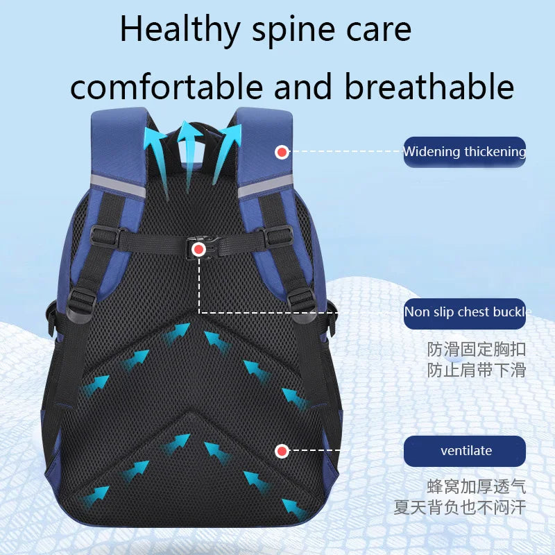 Kids Backpack Children School Bags for Boys Astronaut School Backpack Waterproof Primary Book Bag Mochila Infantil - Baby's