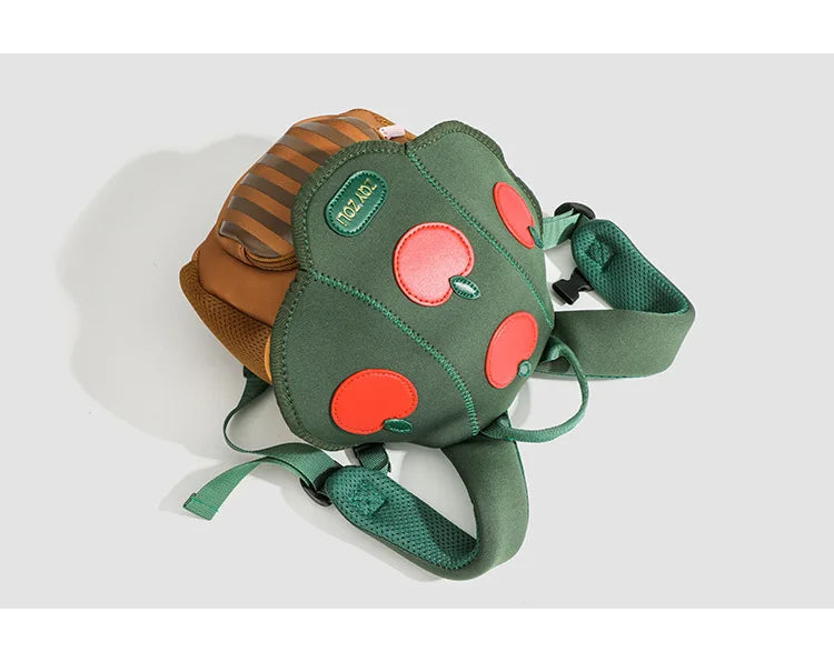 Mini cute bump color mushroom backpack kindergarten cute baby children double-shoulder cartoon schoolbag - Baby's World