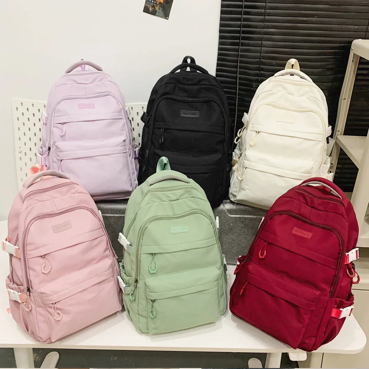 Schoolbag Unisex New Japanese Simple High School Student Junior High School Student Large-Capacity Backpack - Baby's World