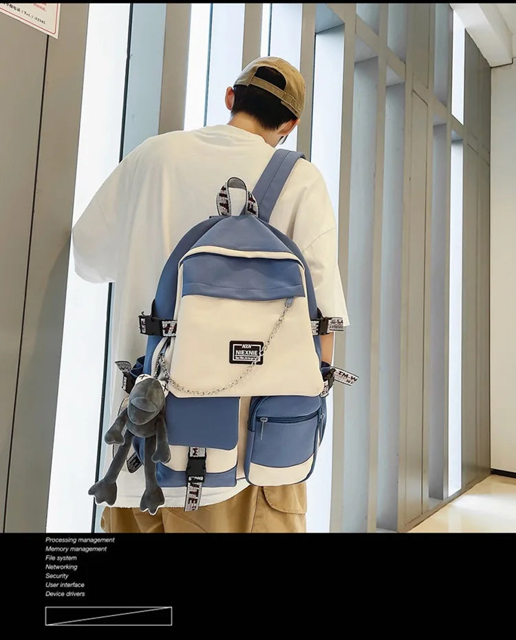 2025 Fashion Schoolbag Female Student Backpack Large Capacity Fashion Boy Backpack Computer Bag Femal School Backpack Travel
