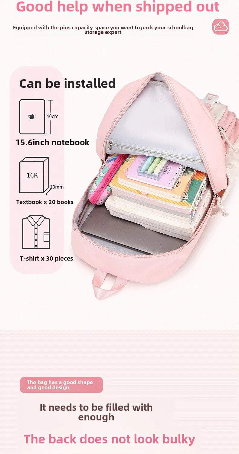 Child Girl Backpacks Primary Junior High School Bags for Girls Children Kids Bookbag Backpack New 2025 Back to School Girl