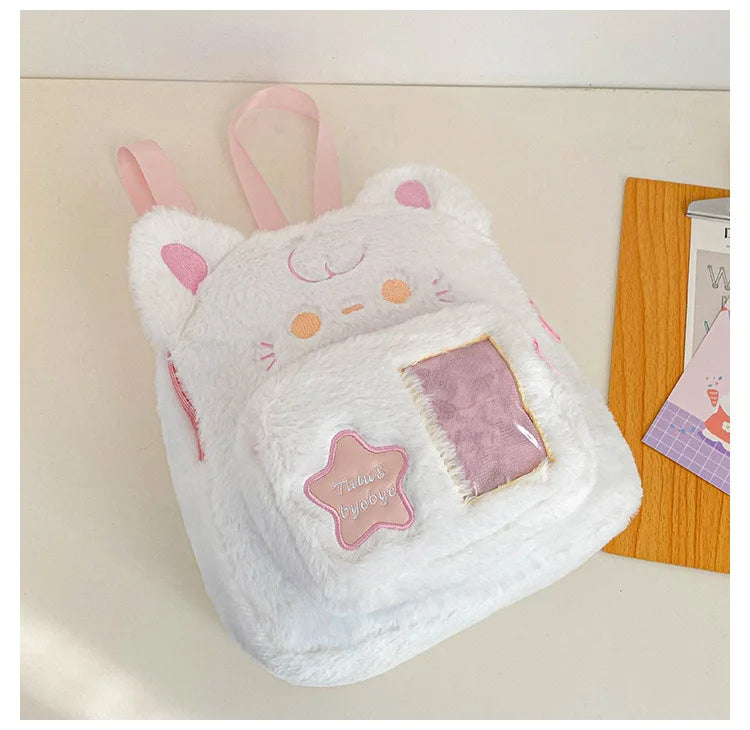 Sweet Girl Schoolbag Plush Puppy Cat Children's Backpack - Baby's World (view 8)