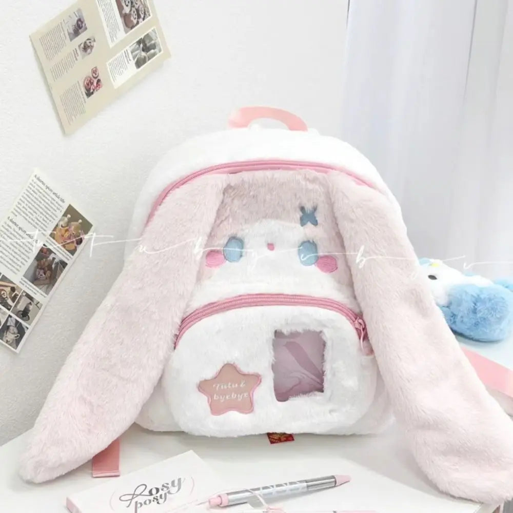 Cute Cat Women Backpack Plush Fluffy Kawaii | Baby's World Bangladesh