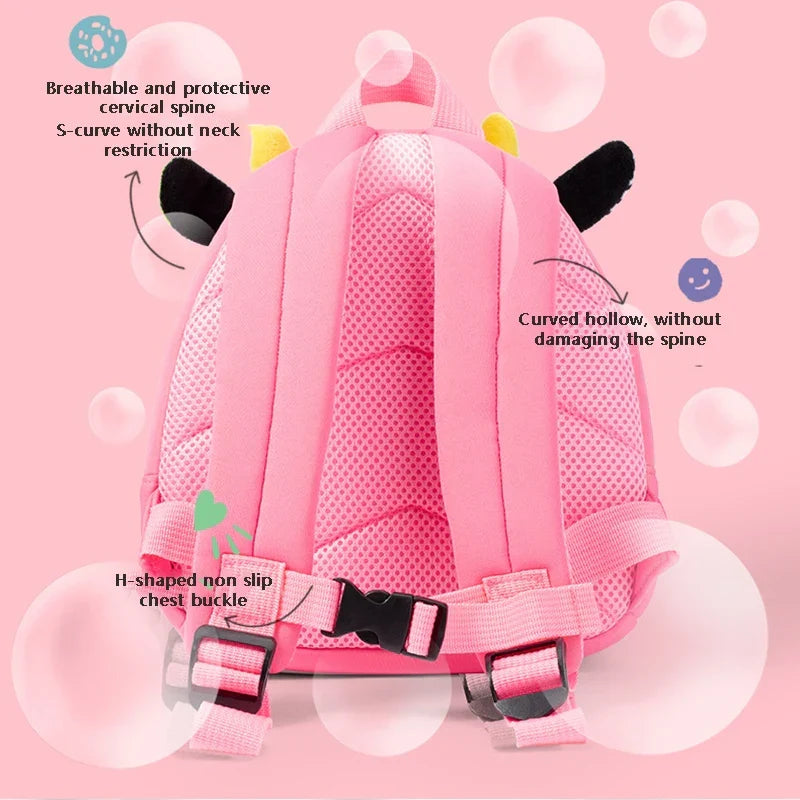Fashion Children School Bags 3D Biomimetic Animal Kids Backpack Kindergarten Boys and Girls School Bags Mini Backpack Book