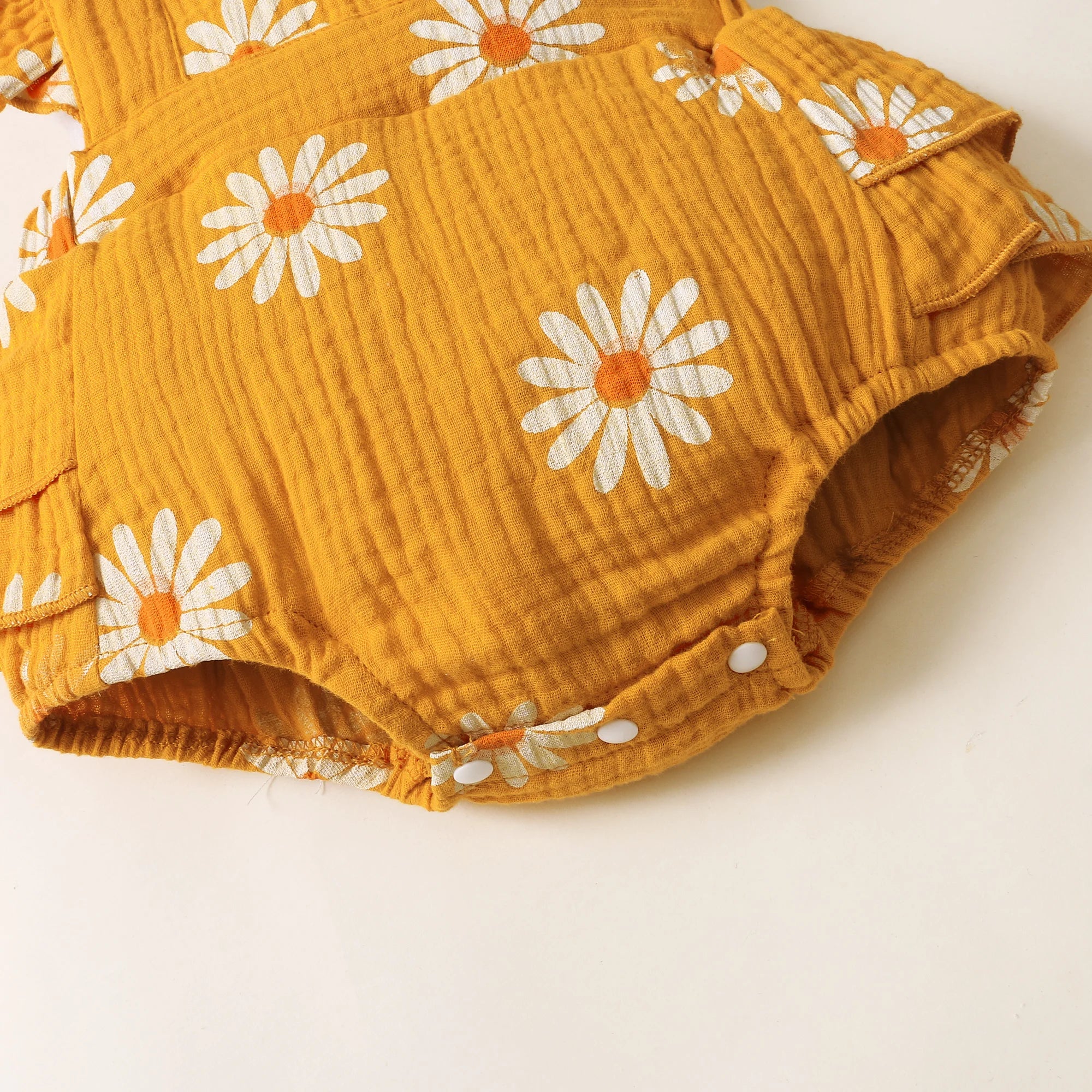 Summer Newborn Infant 0-18Month Baby Girls Romper Sunflower Print Sleeveless Cute Kids Onepiece Jumpsuit