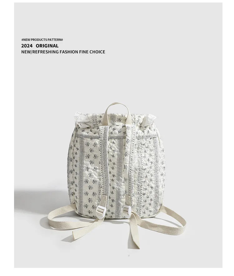 Student Schoolbag Korean - Student's Schoolbag Korean Version Kawaii Fashion Bag Lace Bow Backpack Cloth Bag Sweet Style