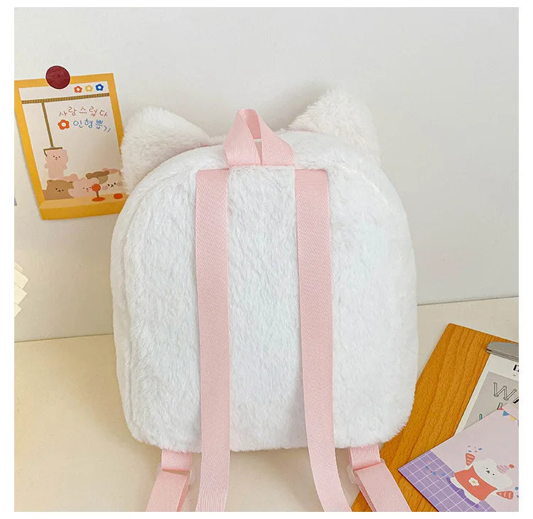 Sweet Girl Schoolbag Plush Puppy Cat Children's Backpack - Baby's World (view 12)