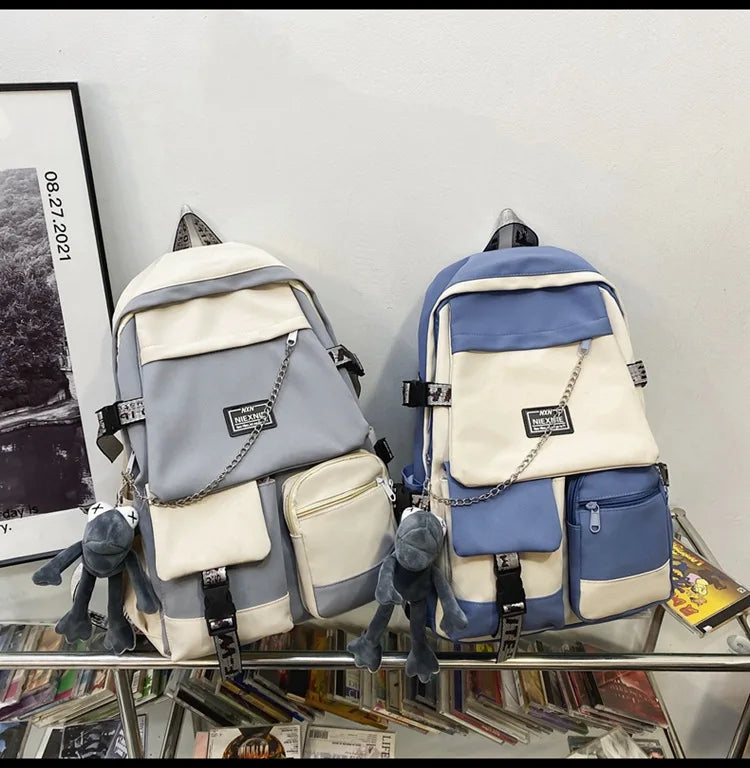 2025 Fashion Schoolbag Female Student Backpack Large Capacity Fashion Boy Backpack Computer Bag Femal School Backpack Travel