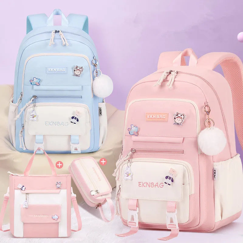 Child Girl Backpacks Primary Junior High School Bags for Girls Children Kids Bookbag Backpack New 2025 Back to School Girl