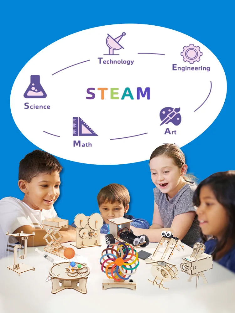 DIY Physical Model Science Experiment Educational Toy Handmade Small Production Assembly Craft Technology Project for School Kid