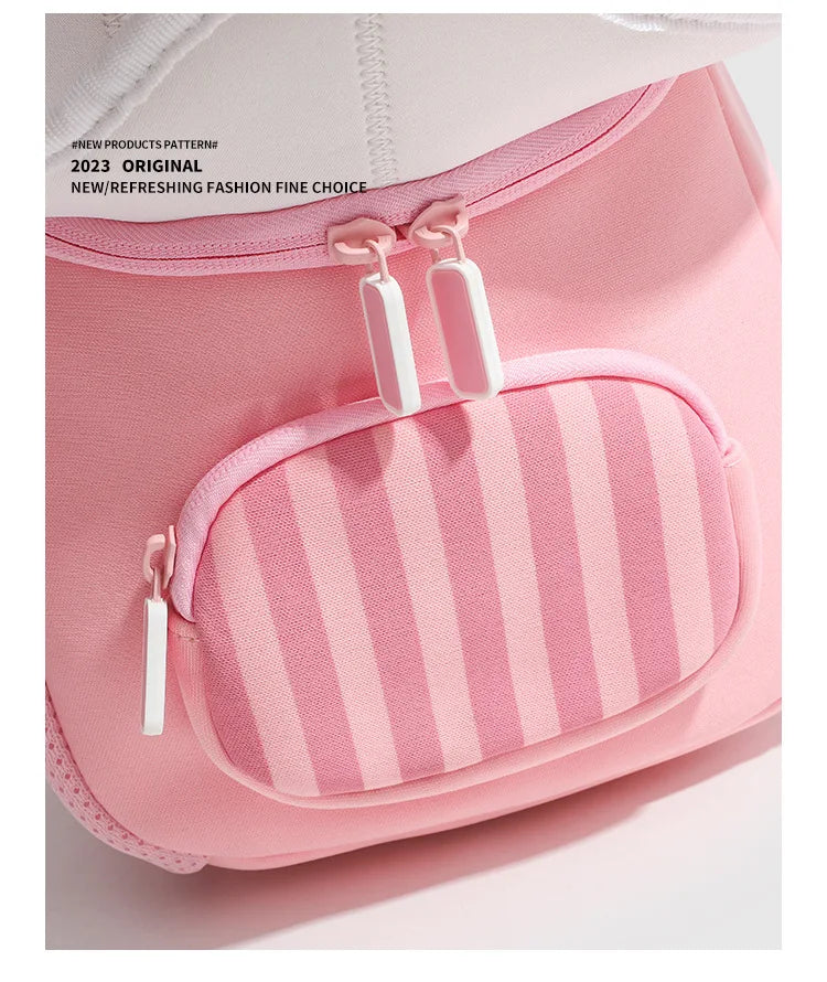 2024 New Korean Version Ice cream Shape Children's Backpack Kindergarten Schoolbag 3-5 Years Old Boys Girls Cute Children