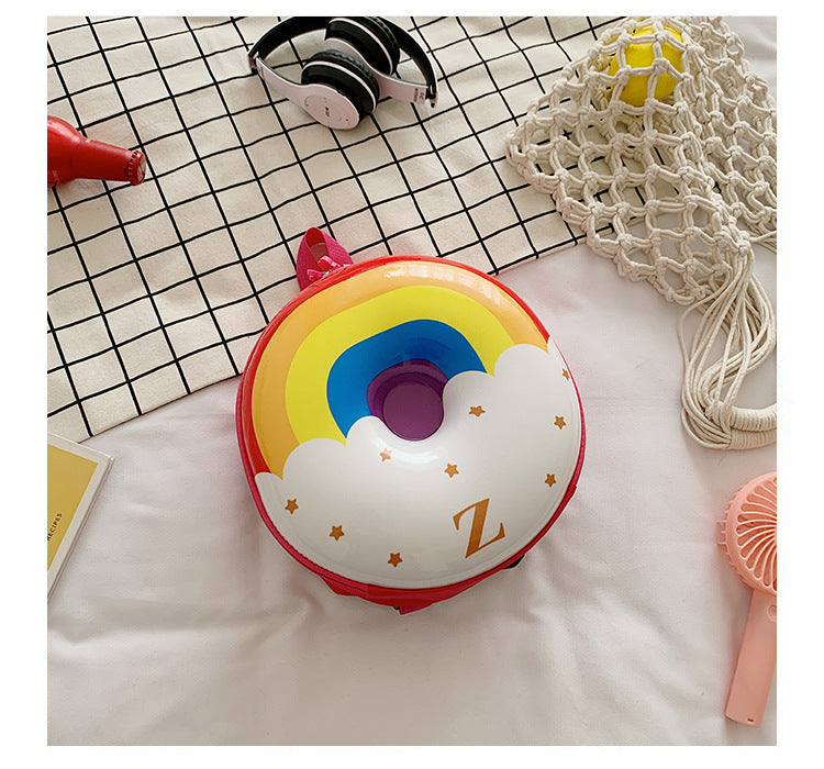 Cartoon Kids Backpack Cute Donut Eggshell | Baby's World Bangladesh