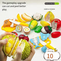 Kid Pretend Play Kitchen Fun Cutting Fruits and Vegetables Food Play House Set Puzzle Education Toys For Kids Boys Girls Gifts