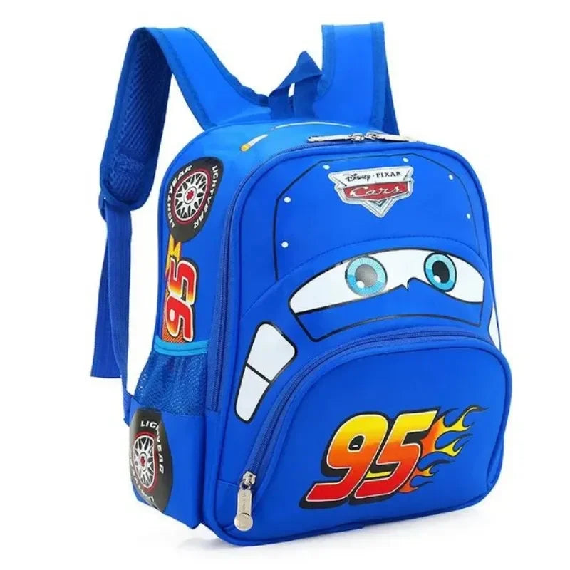Cartoon Disney Cars 95 Series Kindergarten Safety Schoolbag 3D Car Shape Large Capacity Backpack Boys And Girls Surprise