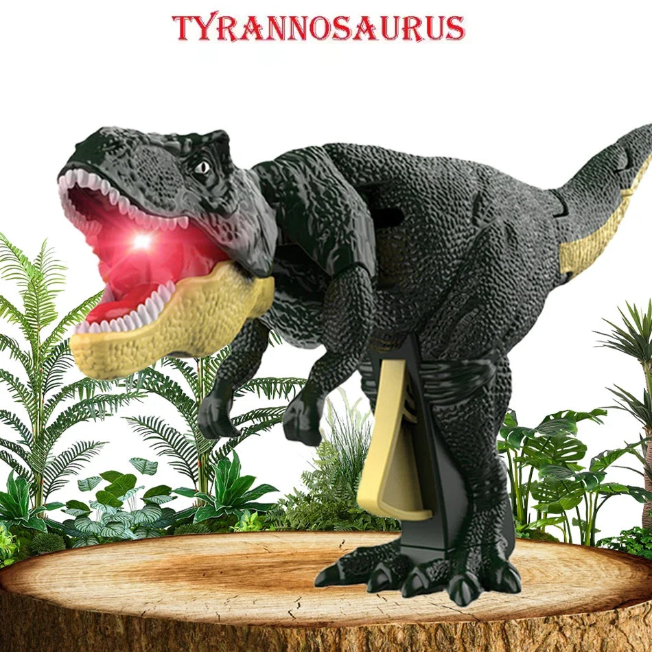 Children's Dinosaur Fidget Toy Decompression Telescopic Spring Swing Creative Battery-Free Swing Toy Christmas Gift for Kids