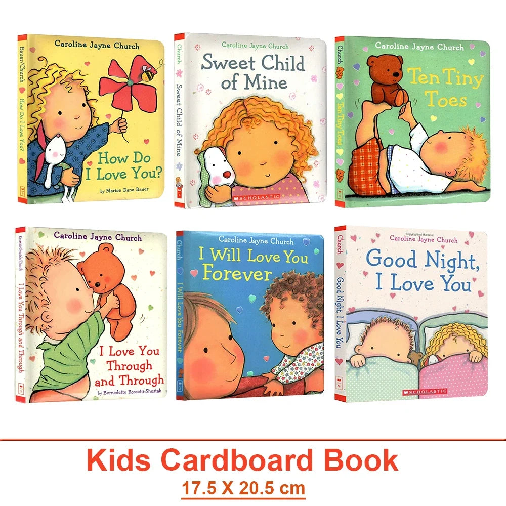 Kids English Picture Cardboard Book Emotions & Feelings Enlightenment Leaning Bedtime Story for Children Montessori Teaching Aid