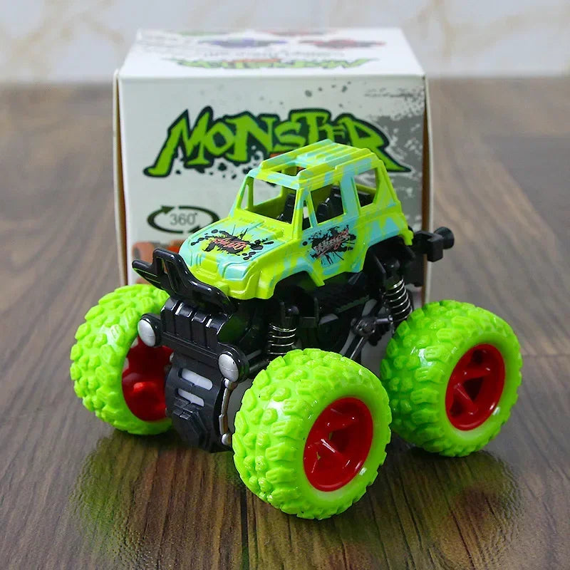 Friction Powered Monster Truck Toys - Push And Go Vehicles for Kids Best Christmas & Birthday Party Gift for Boys And Girls