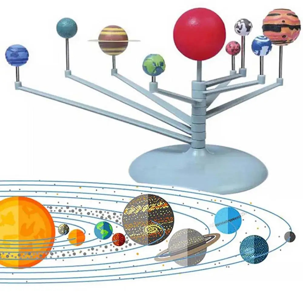 Solar System Nine Planets Planetarium Model Kit Astronomy Science Project DIY Kids Gift Worldwide Sale Early Education For Child