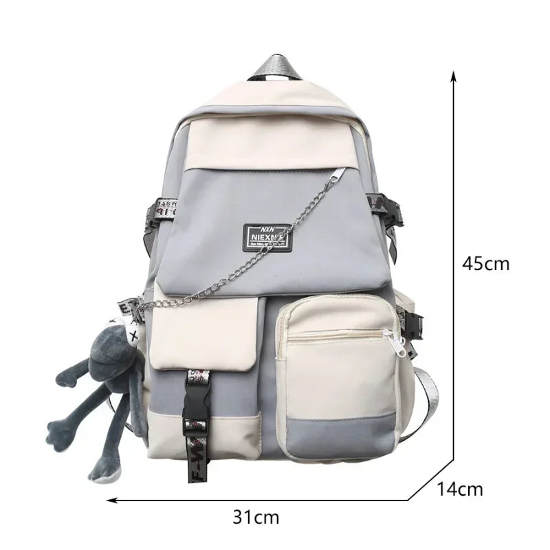 2025 Fashion Schoolbag Female Student Backpack Large Capacity Fashion Boy Backpack Computer Bag Femal School Backpack Travel