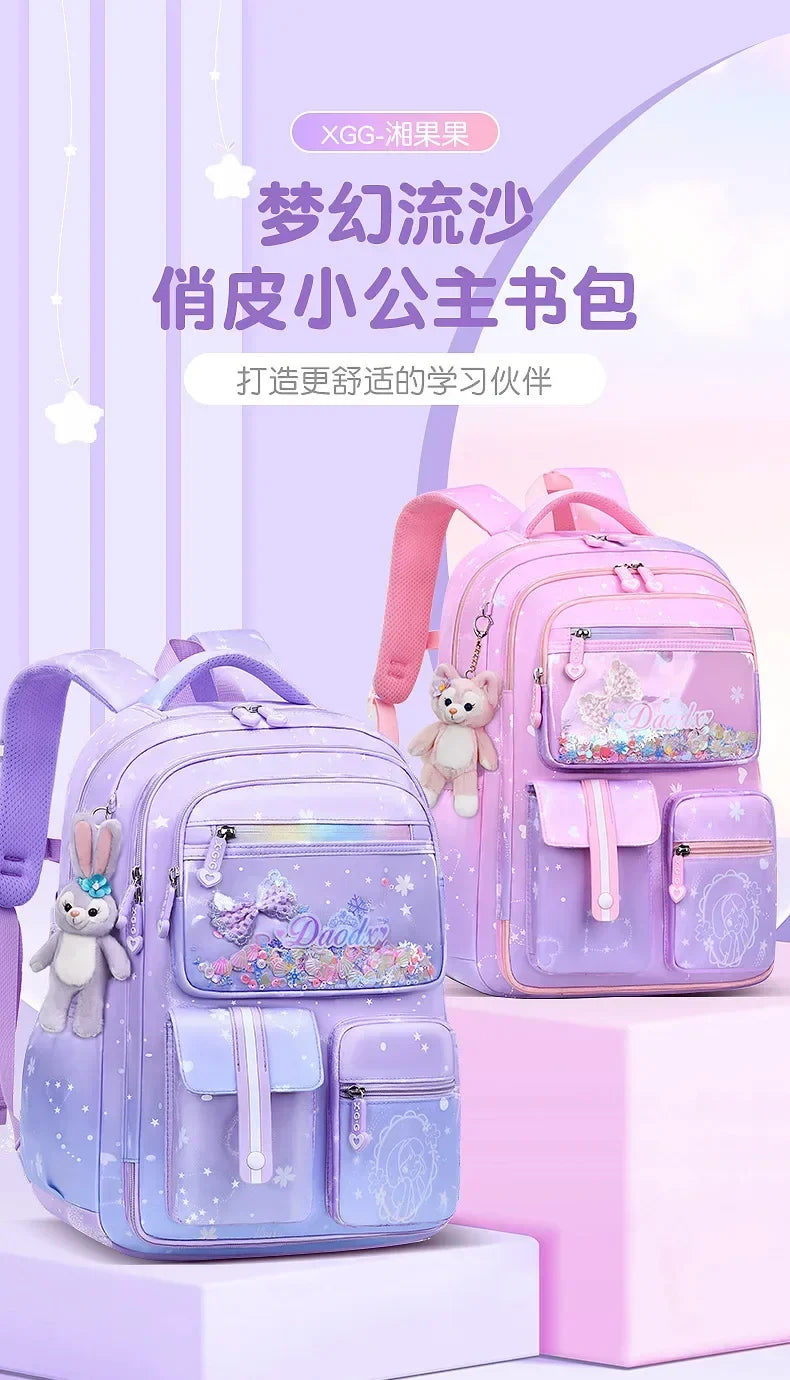 2025 Primary School - 2025- Primary School Girls' Schoolbag Kawaii Lightweight Children's Bag Waterproof Bags Colorful
