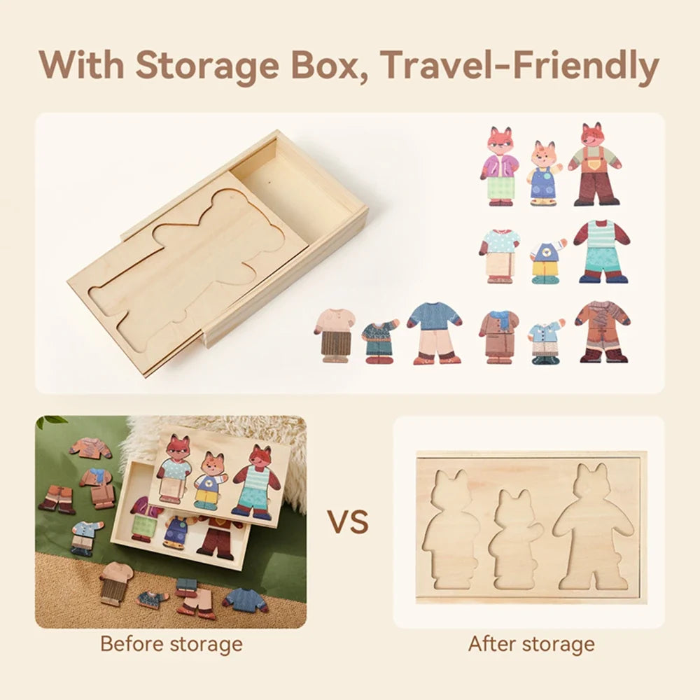 3D Wooden Jigsaw Puzzles for Children Cartoon Animal Hand eye coordination game Baby Educational Puzzles Toy Baby puzzle gift