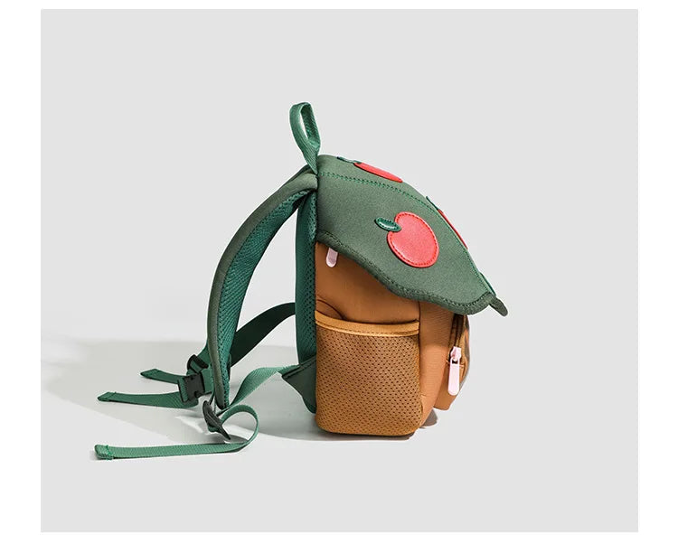 Mini cute bump color mushroom backpack kindergarten cute baby children double-shoulder cartoon schoolbag - Baby's World