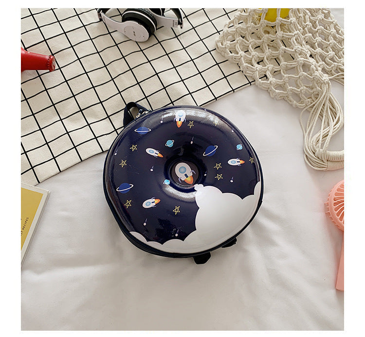 Cartoon Kids Backpack Cute Donut Eggshell | Baby's World Bangladesh