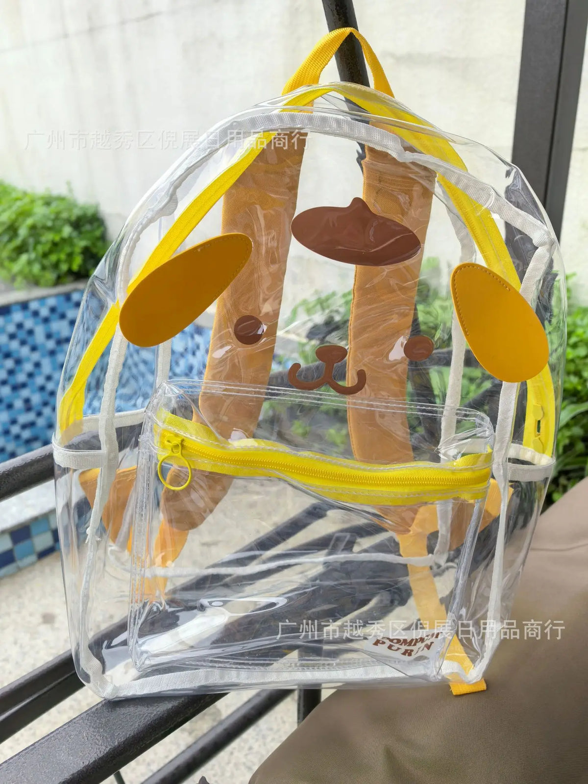 Sanrio Hello Kitty Y2K Waterproof Transparent Backpack Cute Cinnamoroll Cartoon Pvc Large Capacity Storage Bag Student