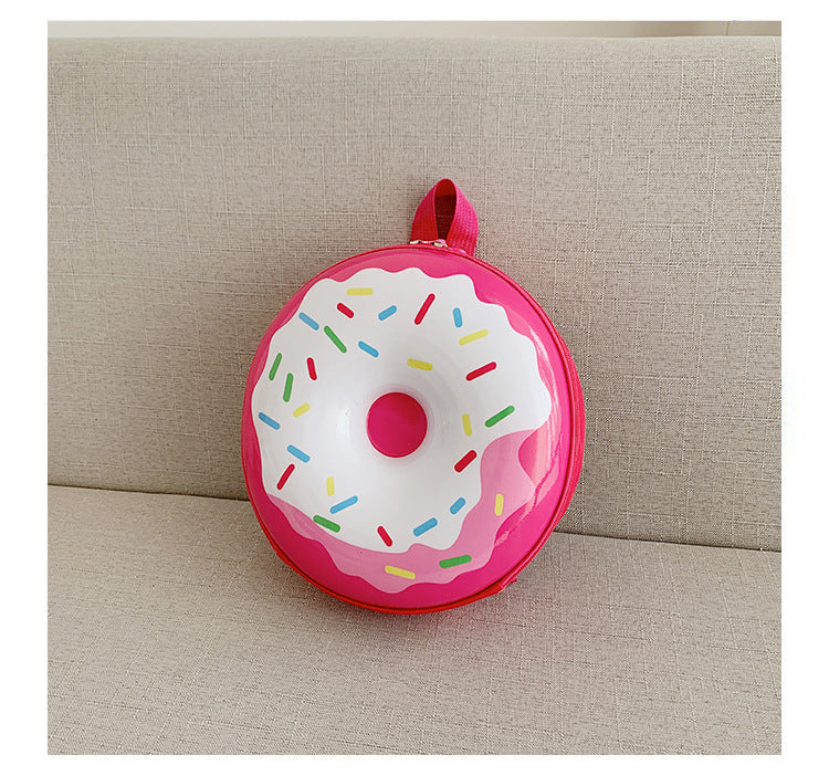 Cartoon Kids Backpack Cute Donut Eggshell | Baby's World Bangladesh