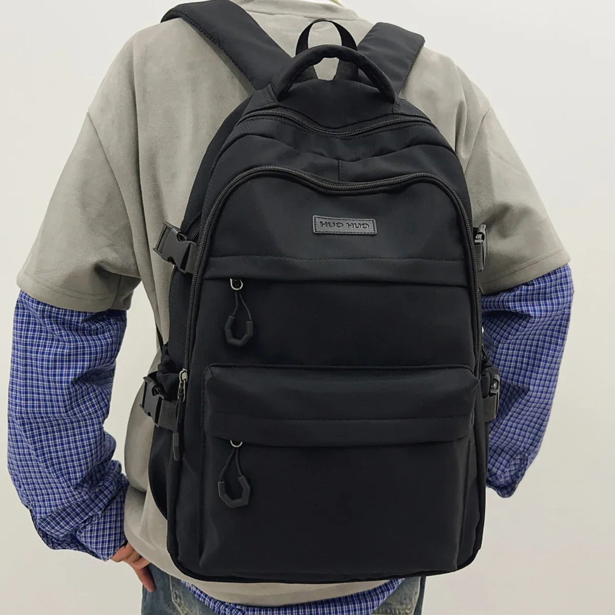 Schoolbag Unisex New Japanese Simple High School Student Junior High School Student Large-Capacity Backpack - Baby's World