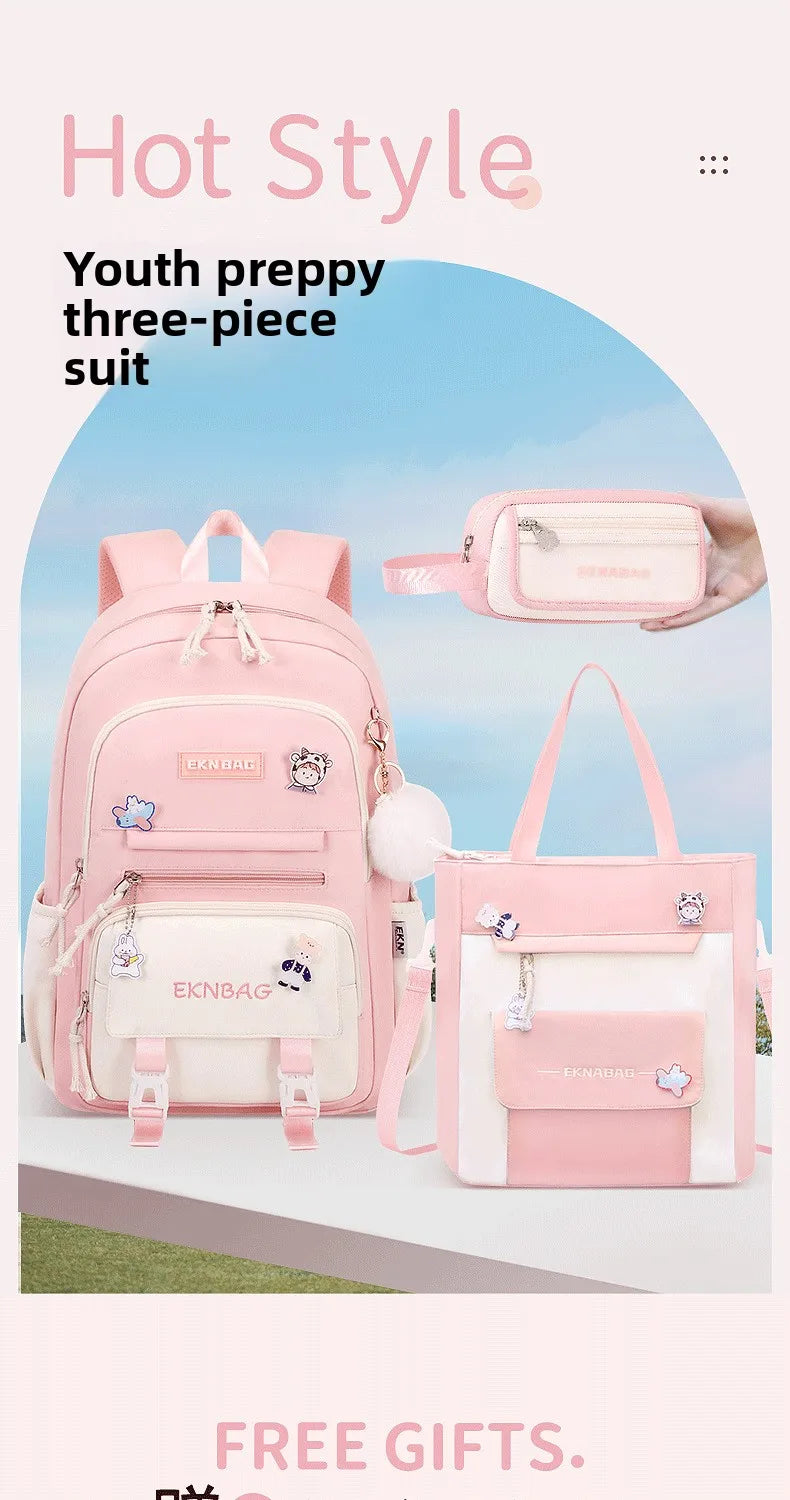 Child Girl Backpacks Primary Junior High School Bags for Girls Children Kids Bookbag Backpack New 2025 Back to School Girl